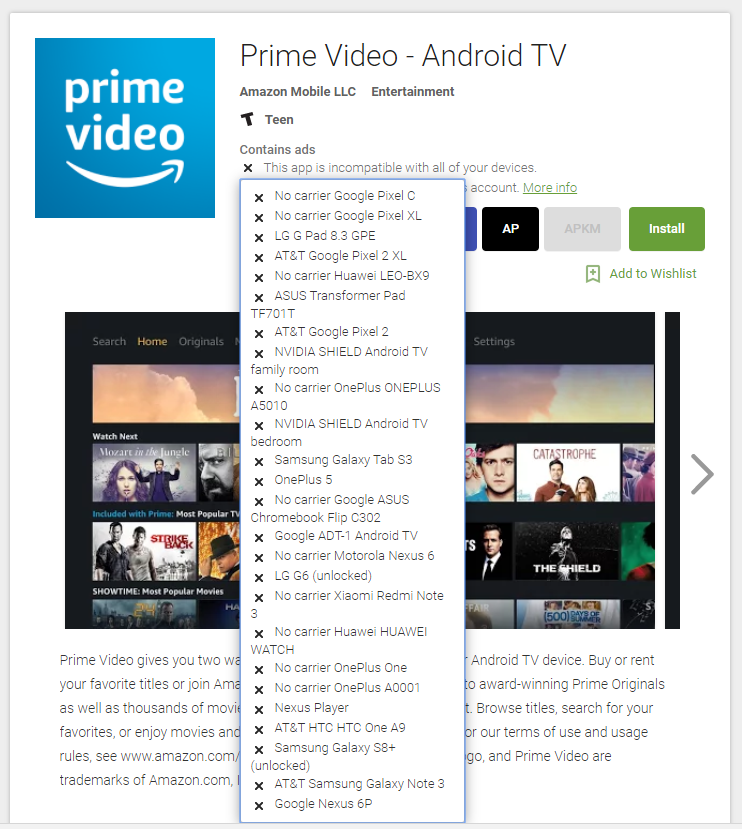 Amazon Prime App Download For Android